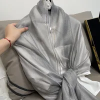 Women's Elegant Solid Color Polyester Silk Scarf sku image 12