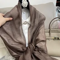 Women's Elegant Solid Color Polyester Silk Scarf sku image 6