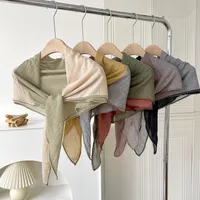 Women's Simple Style Color Block Cotton And Linen Scarf main image 1