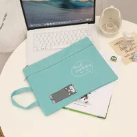 Solid Color Pp Cotton Class Learning School Cartoon Style Pastoral Solid Color Stationery Storage Bag sku image 8