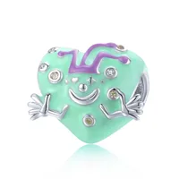 1 Piece 925 Sterling Silver Rhinestones Heart Shape Jewelry Accessories sku image 6