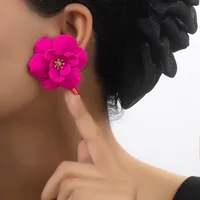 1 Pair Sweet Flower Plating Alloy Gold Plated Ear Studs main image 7