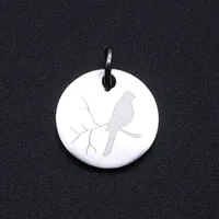 5 Pieces Stainless Steel 18K Gold Plated Bird main image 3
