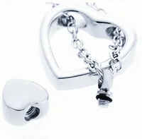 Simple Style Heart Shape Stainless Steel Polishing Pendant Necklace main image 2