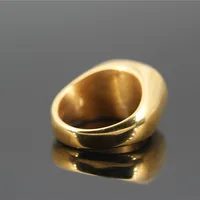 Retro Oval Titanium Steel Inlay Tiger Eye Men's Rings main image 2