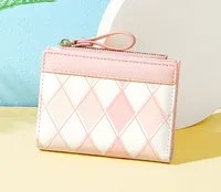 Women's Girl's Lingge Pu Leather Zipper Wallets main image 2