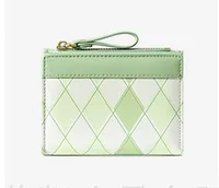 Women's Girl's Lingge Pu Leather Zipper Wallets sku image 1