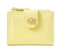 Women's Solid Color Pu Leather Zipper Lock Clasp Wallets sku image 1