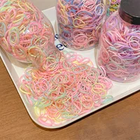 Cute Sweet Solid Color Plastic Rubber Band main image 4
