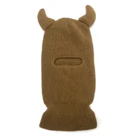 Unisex Hip-hop Retro Streetwear Cattle Ear Warap Wool Cap main image 5
