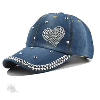 Women's Lady Simple Style Star Rhinestone Curved Eaves Baseball Cap main image 3