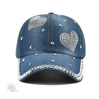 Women's Lady Simple Style Star Rhinestone Curved Eaves Baseball Cap main image 5