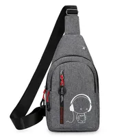Men's Streetwear Cartoon Nylon Waterproof Waist Bags sku image 1