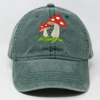 Women's Cute Retro Mushroom Embroidery Curved Eaves Baseball Cap main image 2