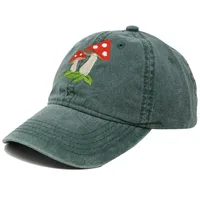 Women's Cute Retro Mushroom Embroidery Curved Eaves Baseball Cap main image 3