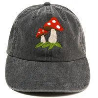 Women's Cute Retro Mushroom Embroidery Curved Eaves Baseball Cap main image 4