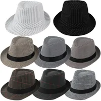 Children Unisex Adults Basic Retro Simple Style Solid Color Wide Eaves Fedora Hat main image 1