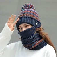 Women's Basic Retro Simple Style Monogram Pom Poms Eaveless Wool Cap main image 1
