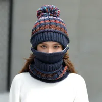 Women's Basic Retro Simple Style Monogram Pom Poms Eaveless Wool Cap main image 5