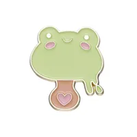 Cartoon Style Cute Animal Cartoon Frog Alloy Stamping Stoving Varnish Plating Unisex Cartoon Pinback Badge Brooches Collar Pin sku image 109