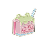 Cartoon Style Cute Animal Cartoon Frog Alloy Stamping Stoving Varnish Plating Unisex Cartoon Pinback Badge Brooches Collar Pin sku image 110