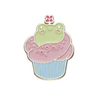 Cartoon Style Cute Animal Cartoon Frog Alloy Stamping Stoving Varnish Plating Unisex Cartoon Pinback Badge Brooches Collar Pin sku image 97