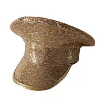 Women's Retro Shiny Solid Color Sequins Rhinestone Flat Eaves Ivy Cap main image 2