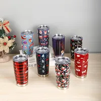 Christmas Vacation Cartoon Stainless Steel Water Bottles 1 Piece main image 1