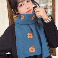 Women's Cute Sweet Flower Acrylic Scarf main image 2