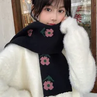 Women's Cute Sweet Flower Acrylic Scarf sku image 2