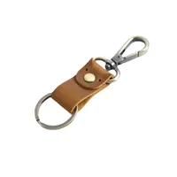 Retro Classic Style Solid Color Leather Women's Bag Pendant Keychain main image 4