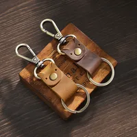 Retro Classic Style Solid Color Leather Women's Bag Pendant Keychain main image 5