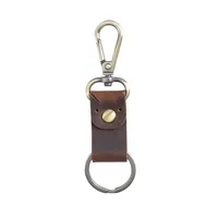Retro Classic Style Solid Color Leather Women's Bag Pendant Keychain sku image 5
