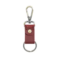 Retro Classic Style Solid Color Leather Women's Bag Pendant Keychain sku image 2