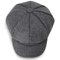 Women's Retro British Style Solid Color Curved Eaves Beret Hat main image 4
