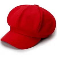 Women's Retro British Style Solid Color Curved Eaves Beret Hat sku image 5