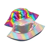 Women's Hip-hop Retro Colorful Wide Eaves Bucket Hat main image 5
