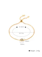 Classic Style Commute Devil's Eye Copper Plating Inlay Zircon 18k Gold Plated Silver Plated Bracelets main image 5