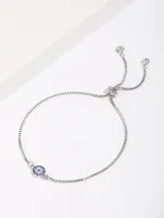 Classic Style Commute Devil's Eye Copper Plating Inlay Zircon 18k Gold Plated Silver Plated Bracelets main image 4