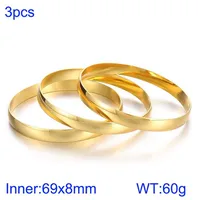 Simple Style Classic Style Solid Color 304 Stainless Steel Bangle In Bulk sku image 22