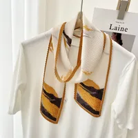 Women's Ig Style Color Block Polyester Silk Scarf main image 3
