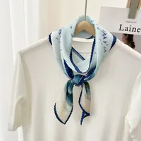 Women's Ig Style Color Block Polyester Silk Scarf main image 5