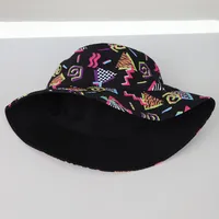 Unisex Streetwear Cartoon Printing Hollow Out Flat Eaves Bucket Hat main image 2