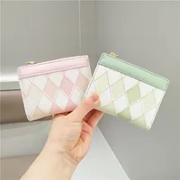 Women's Girl's Lingge Pu Leather Zipper Wallets main image 7