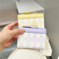 Women's Girl's Lingge Pu Leather Zipper Wallets main image 1