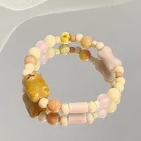 Simple Style Cartoon Character Star Heart Shape Alloy Beaded Plating Women's Bracelets main image 4
