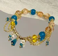 Simple Style Cartoon Character Star Heart Shape Alloy Beaded Plating Women's Bracelets sku image 8