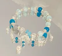 Simple Style Cartoon Character Star Heart Shape Alloy Beaded Plating Women's Bracelets sku image 2