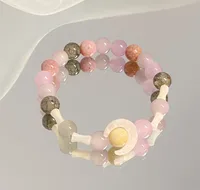 Simple Style Cartoon Character Star Heart Shape Alloy Beaded Plating Women's Bracelets sku image 12