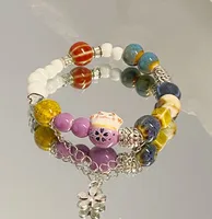 Simple Style Cartoon Character Star Heart Shape Alloy Beaded Plating Women's Bracelets sku image 20